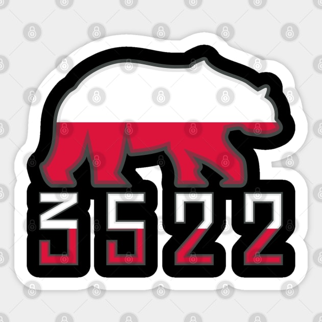 Wojtek 3522 Sticker by PCB1981